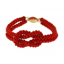 Knot coral bracelet