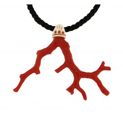 Coral branch pendant