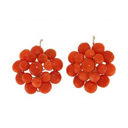 Antique coral earring