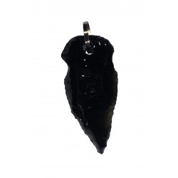Obsidian arrow pendant