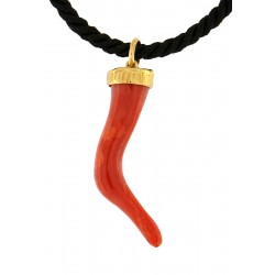 Horn pendant coral