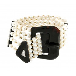 Pearls buckle bracelet