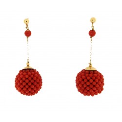 copy of Ball coral earring