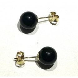 Obsidian earring