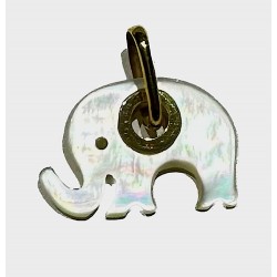 Ciondolo elefante madreperla