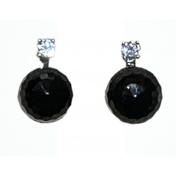 Obsidian earring