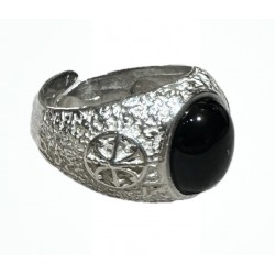 Obsidian ring lipari simbol