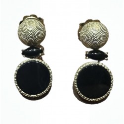 Obsidian earring