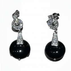 obsidian earring