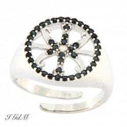 Ring symbol of Lipari obsidian
