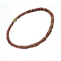 Faceted ruby ​​bracelet