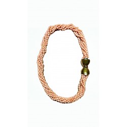 Necklace pink coral