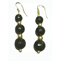 Obsidian earring