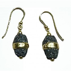 Lava stone earring