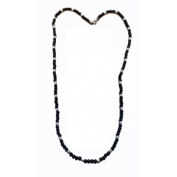 Collana ossidiana e perle