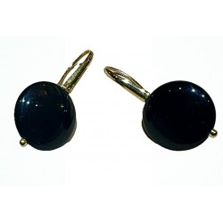 Obsidian earring