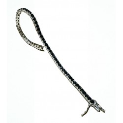Bracciale tennis ossidiana