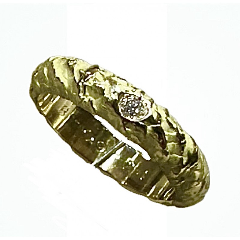 L’Anello del Destino modello Etna con brillante