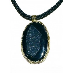 Quartz geode agate pendant