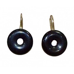 Obsidian earring