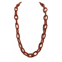 Collana corallo tessito