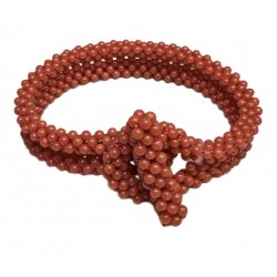 Bracciale corallo tessito