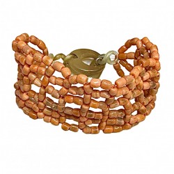 Bracciale corallo tessito