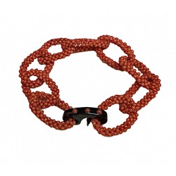 Bracciale corallo tessito