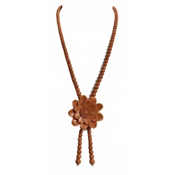 coral flower necklace