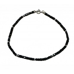 Faceted obsidian bracelet...