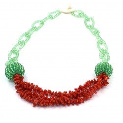 Sciacca coral necklace