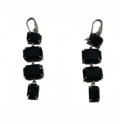 Obsidian earring