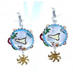Sicilian cart earring