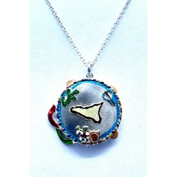 Sicilian tambourine necklace