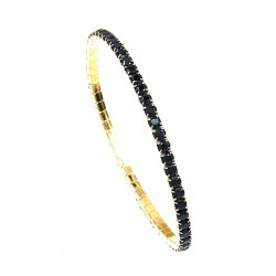 Obsidian tennis bracelet