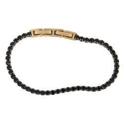 Obsidian tennis bracelet