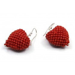 Earring heart pendant
