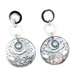 mother of pearl earring