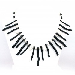 black coral and pearls...