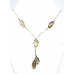 smoky quartz necklace