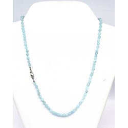 Faceted Aquamarine Necklace