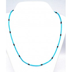 Collana turchese e ossidiana