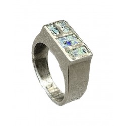 Harlequin Opal Ring