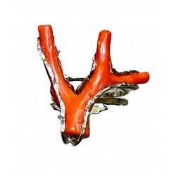 Coral branch ring