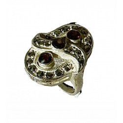 Garnet and marquise ring