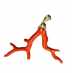 Coral branch pendant
