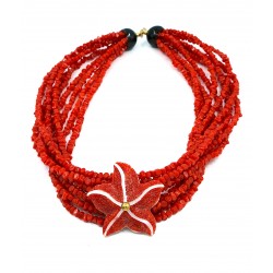 Starfish coral necklace