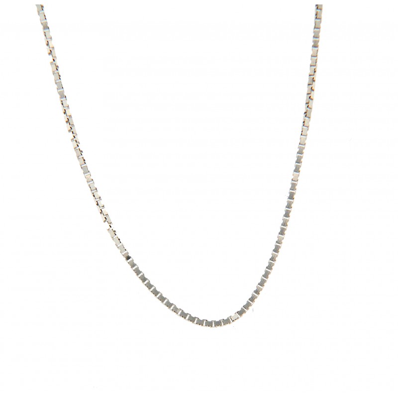 White gold necklace
