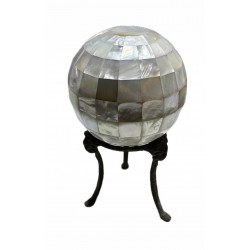 Sfera madreperla base bronzo