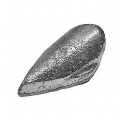 Pure silver plated pumice...